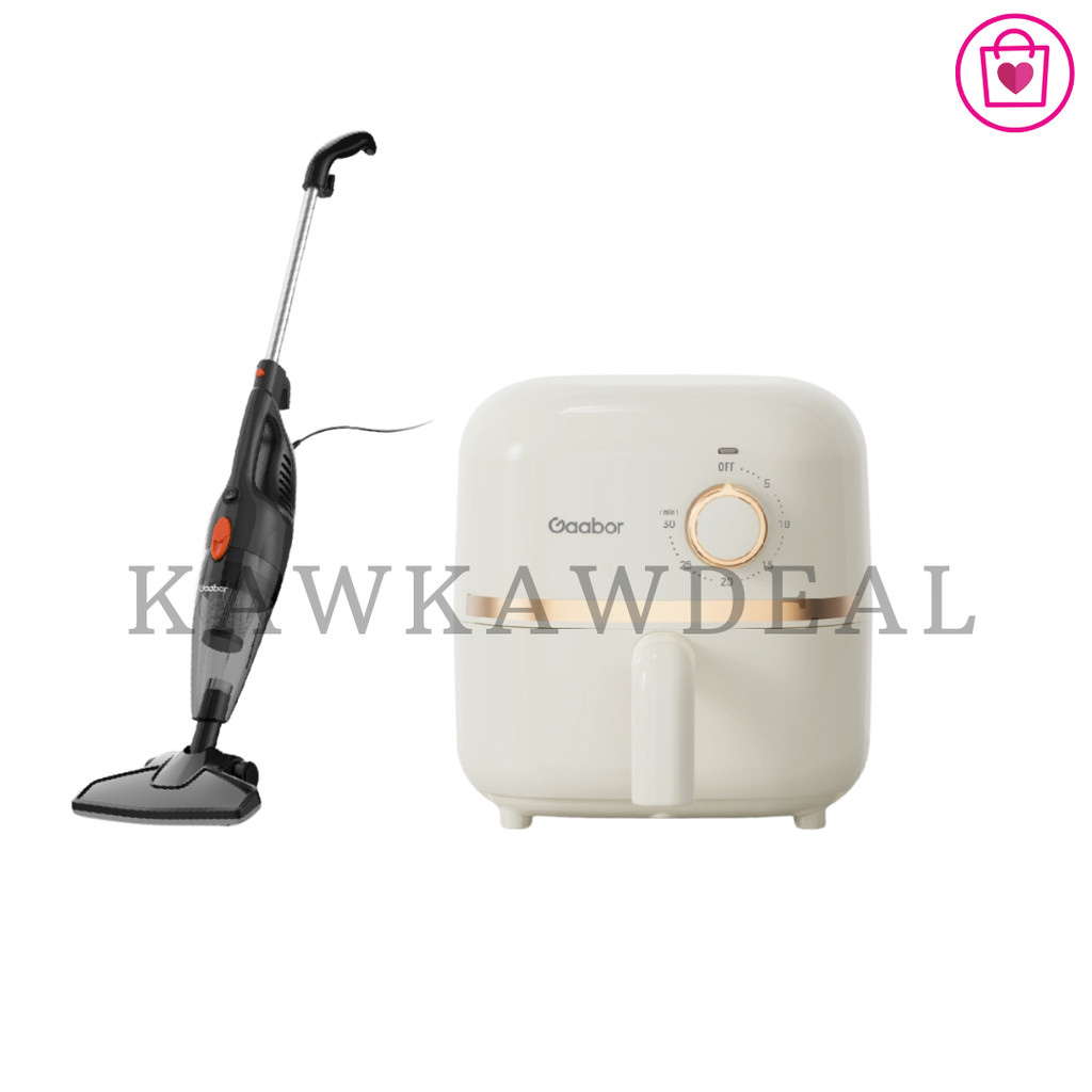 GAABOR Vacuum Cleaner Corded Mini Air Fryer 2 Litre Tornado Streamer Iron Electric Pot Rice Cooker