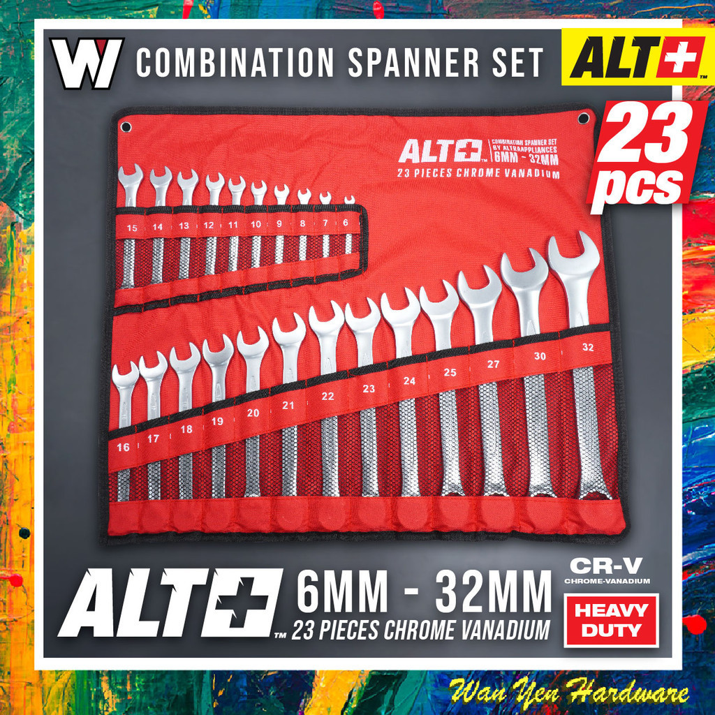 ALT+ / HERCULES / NICEMAN Combination Spanner Set / Combination Wrench [CR-V Chromium-vanadium] - 14pcs & 23pcs