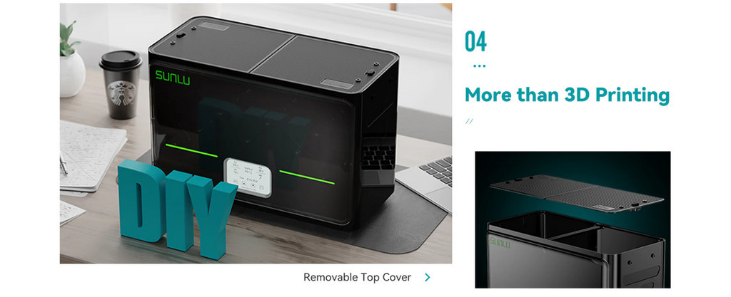 Sunlu fila dryer s4, multi spool filament drybox humidity control large drybox fast heating drybox easy to use drybox