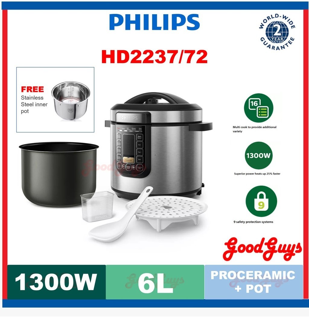 PHILIPS HD2237 ALL-IN-ONE COOKER 6L / MULTI COOKER / PRESSURE COOKER / SLOW COOKER