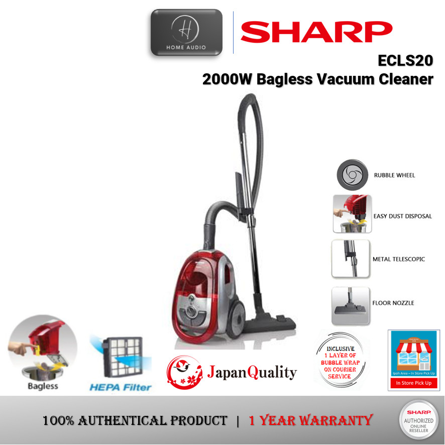 Sharp Bagless Vacuum Cleaner Bagless 2000W Vacuum Cleaner - ECLS20