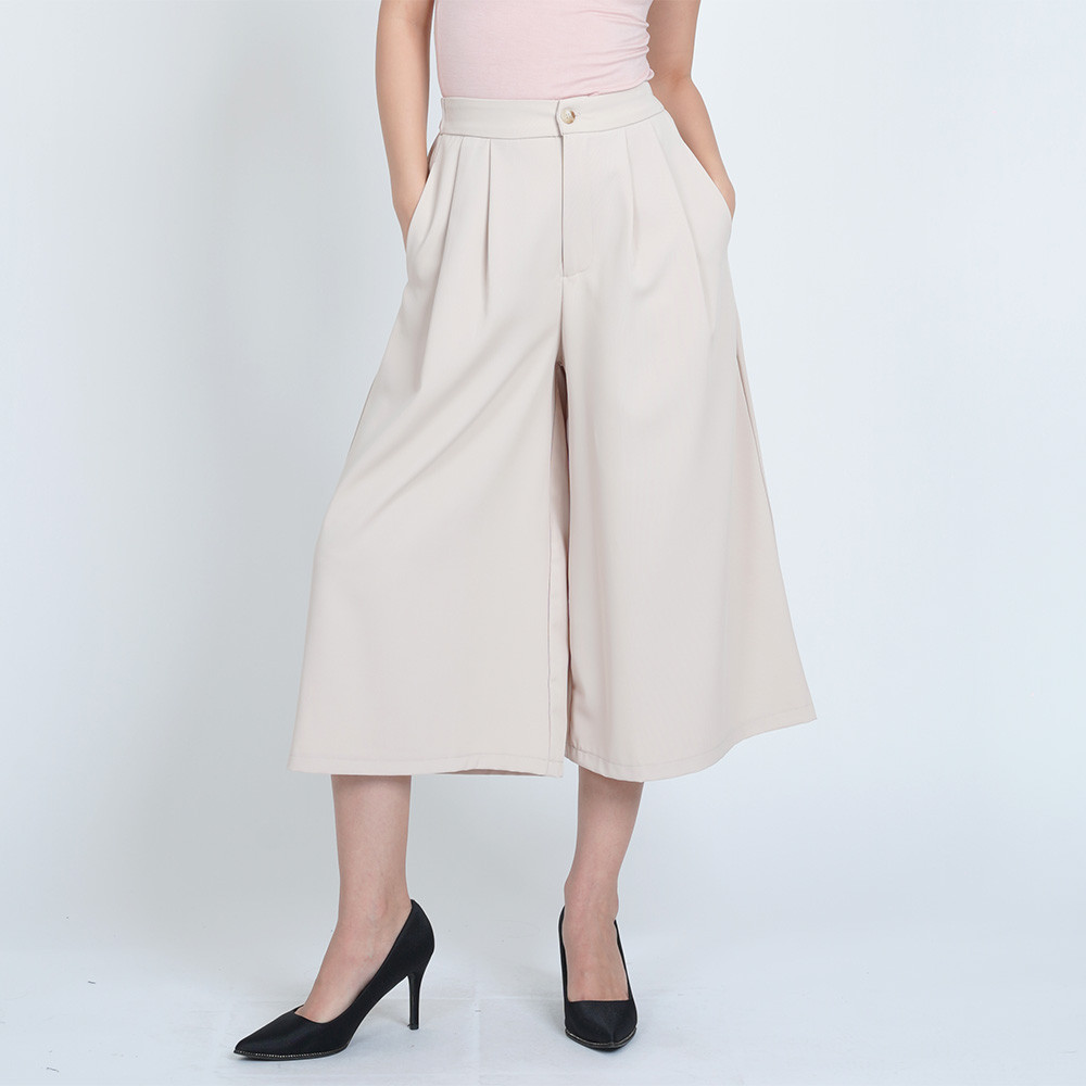 Nicole Exclusives Wide Leg Pants with Two Front Side Pockets