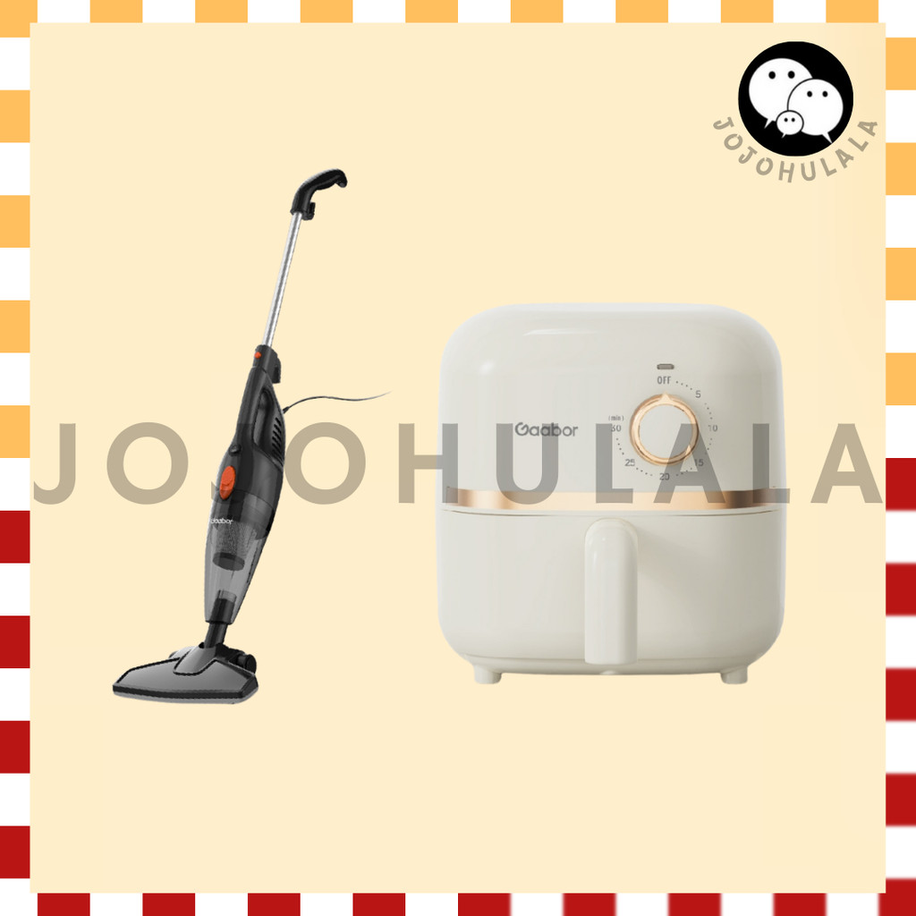GAABOR Vacuum Cleaner Corded Mini Air Fryer 2 Litre Tornado System Streamer Iron Electric Pot Rice Cooker