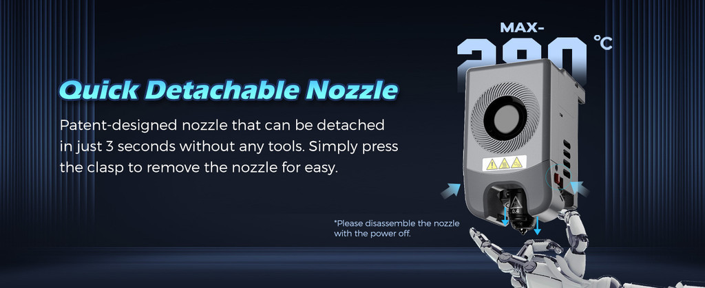 Flashforge adventurer 5m | 5m pro nozzle assembly, adventurer 5m spare parts nozzle assembly replacement original parts