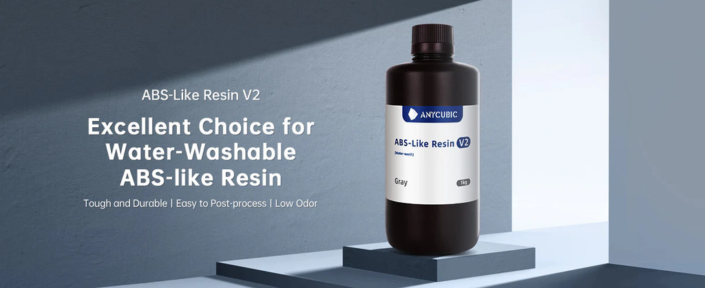 Anycubic abs like resin v2 water washable resin tough durable low odor high performance resin anycubic resin compatible