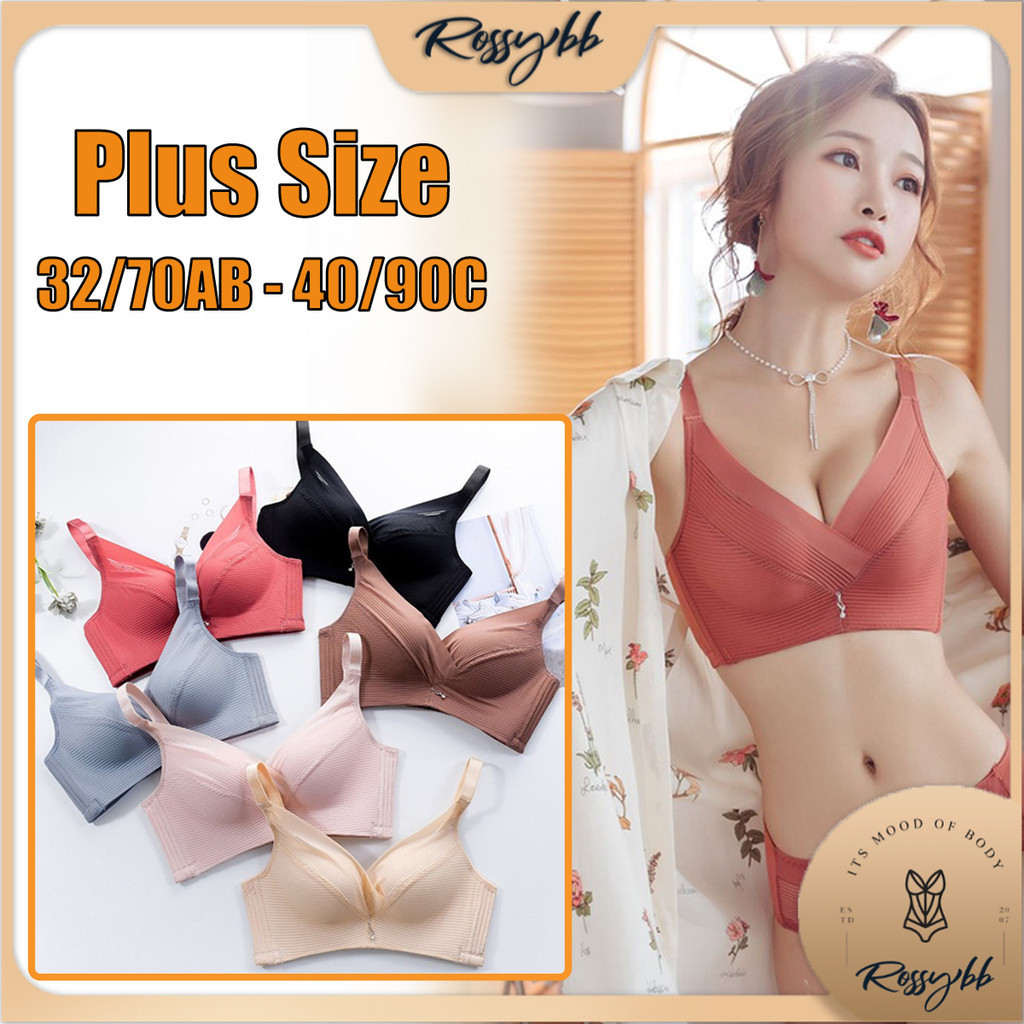 Baju Dalam Wanita Size Besar Plus Size Push Up Wireless Women Lace Bra 性感内衣 [UW044]