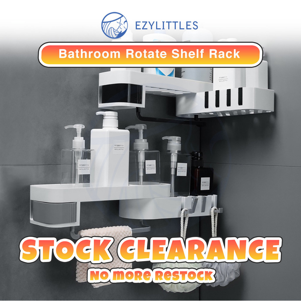CS Wall Mounted Rack Shower Shelf Bathroom Shampoo Shower Shelf Holder Kitchen Nail-Free Storage Organizer