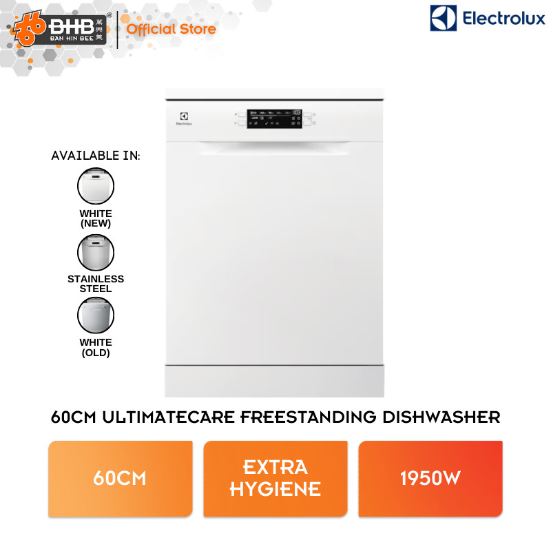 Electrolux 60cm UltimateCare 300 freestanding dishwasher ESA47200SW with 13 place Settings ESA47200SX ESF5206LOW Pencuci