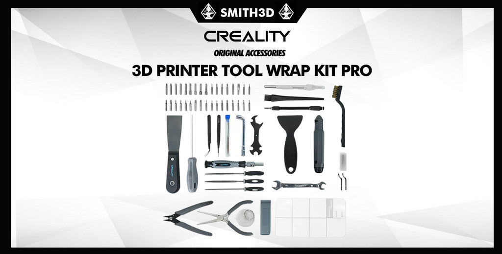 Creality 3d printer tool wrap kit pro, 3d printer accessories, 3d printer essentials, 3d post processing tools