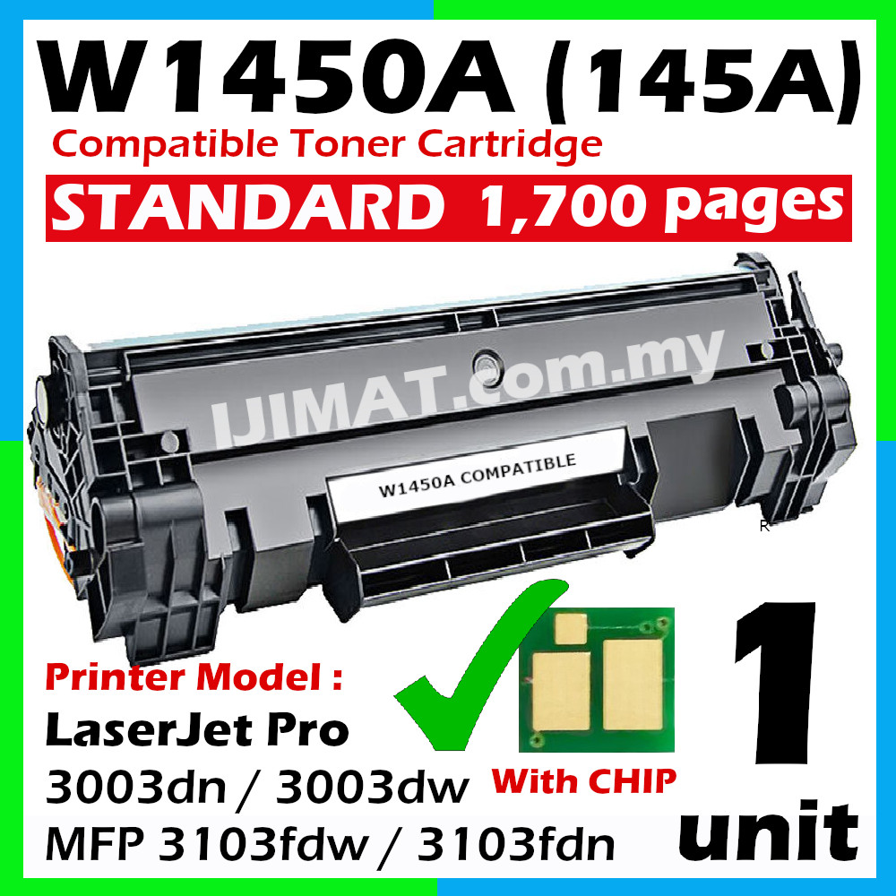 Compatible Laser Toner For HP 145A W1450A 145X W1450X 3003 3103 Pro 3003dn Pro 3003dw MFP 3103fdw MFP 3103fdn printer