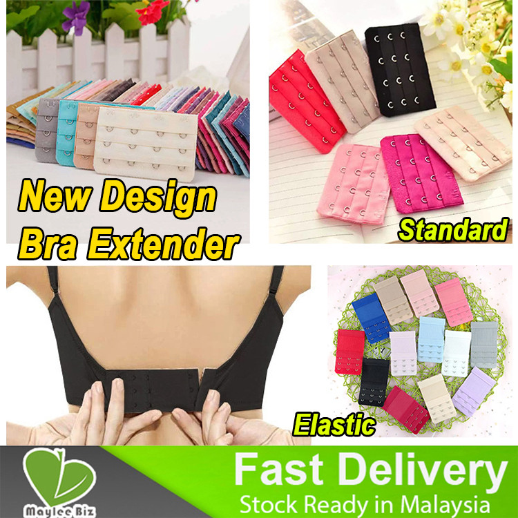 8 colors 3 size Lady Elastic Bra Extender Hook 3 Rows 2 3 4 Hooks Multicolor Strap Maternity Extension Tali Extend