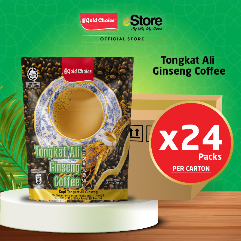 Gold Choice Tongkat Ali Ginseng Coffee (18g x 18's x 1 Carton)