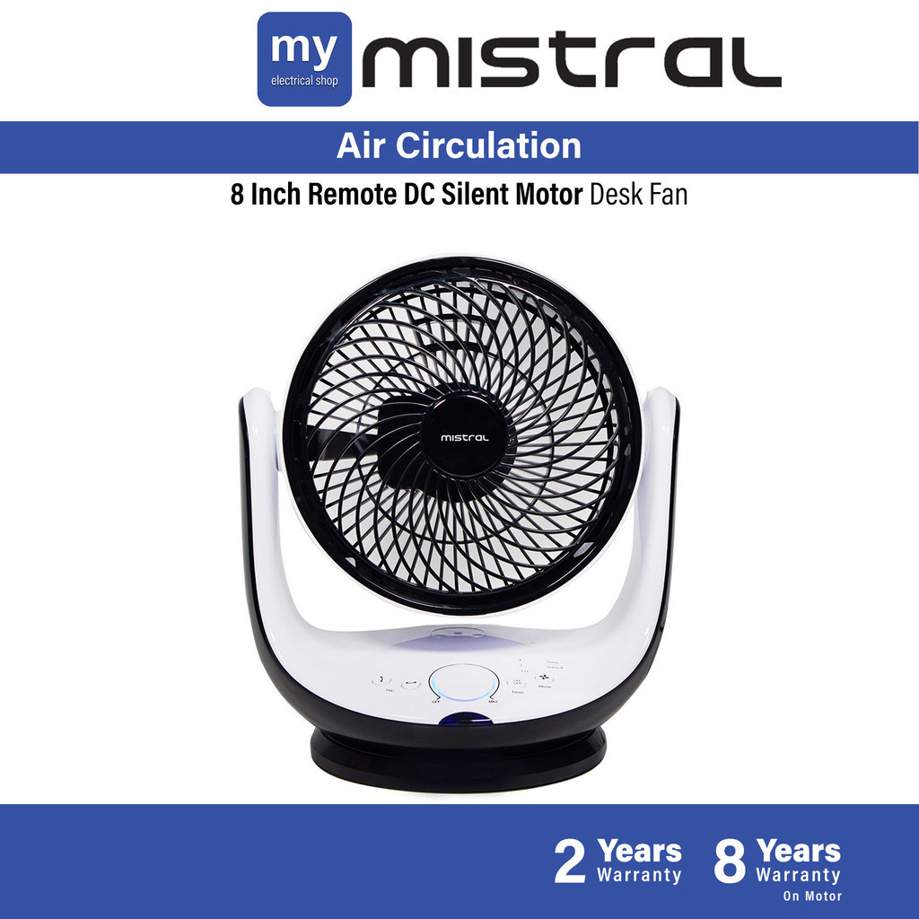 Mistral Silent DC Motor Air Circulator Fan / Table Fan / Oscillation Fan MTF-D5070 / MTFD5070 MAIRA