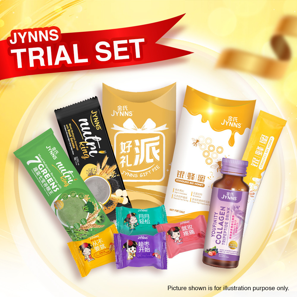 [Try & Buy] JYNNS Daily Health Product Trial Set 金氏日常养生试用装 Black Sesame nutriking, Brown Sugar, Stingless Bee Honey