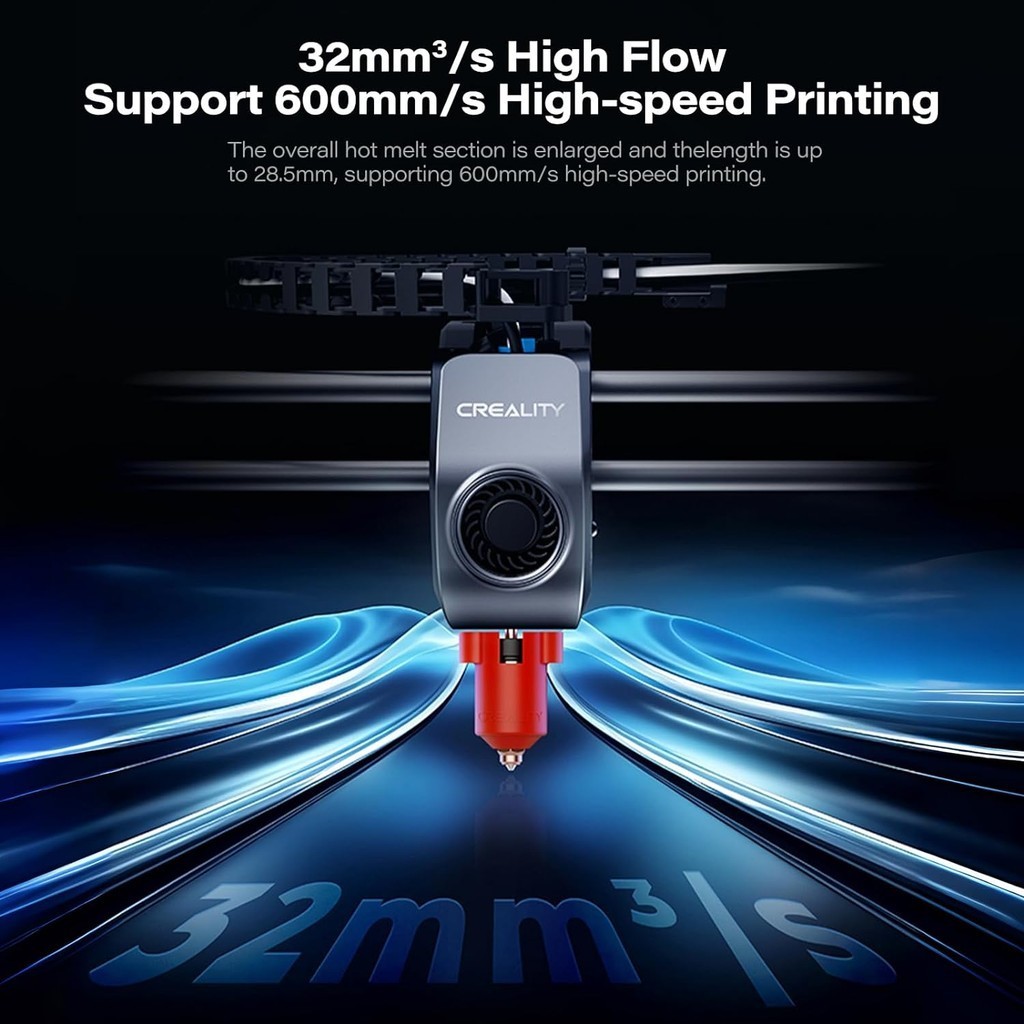 Creality hotend for k1 / k1 max, k1 series all metal hotend v1 bi metal hotend v2, 3d printer hotend replacement k1 hotend