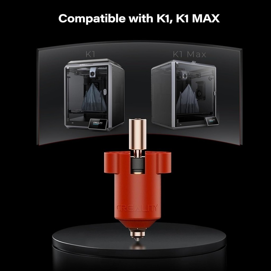 Creality hotend for k1 / k1 max, k1 series all metal hotend v1 bi metal hotend v2, 3d printer hotend replacement k1 hotend