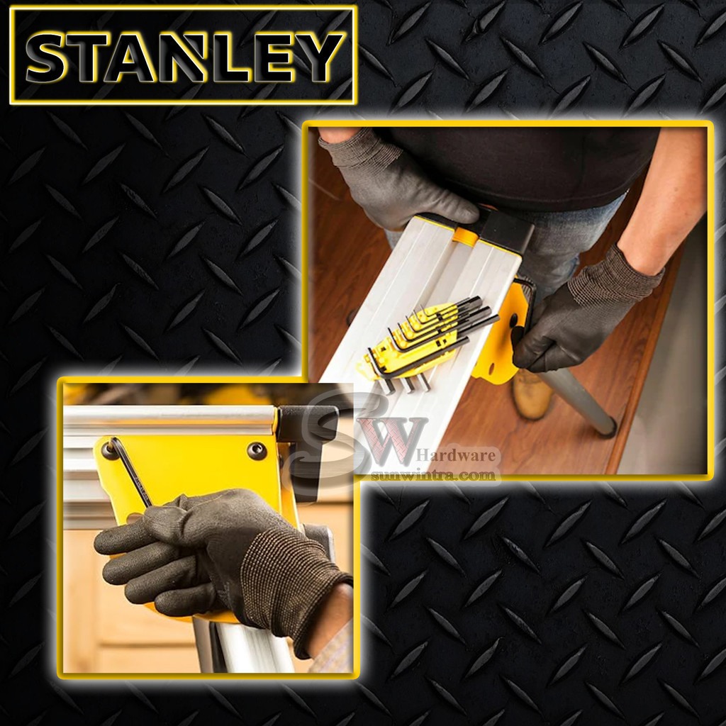 STANLEY Imperial Hex Key Set - 8-Piece Folding Allen Wrench Kit In Compact Case