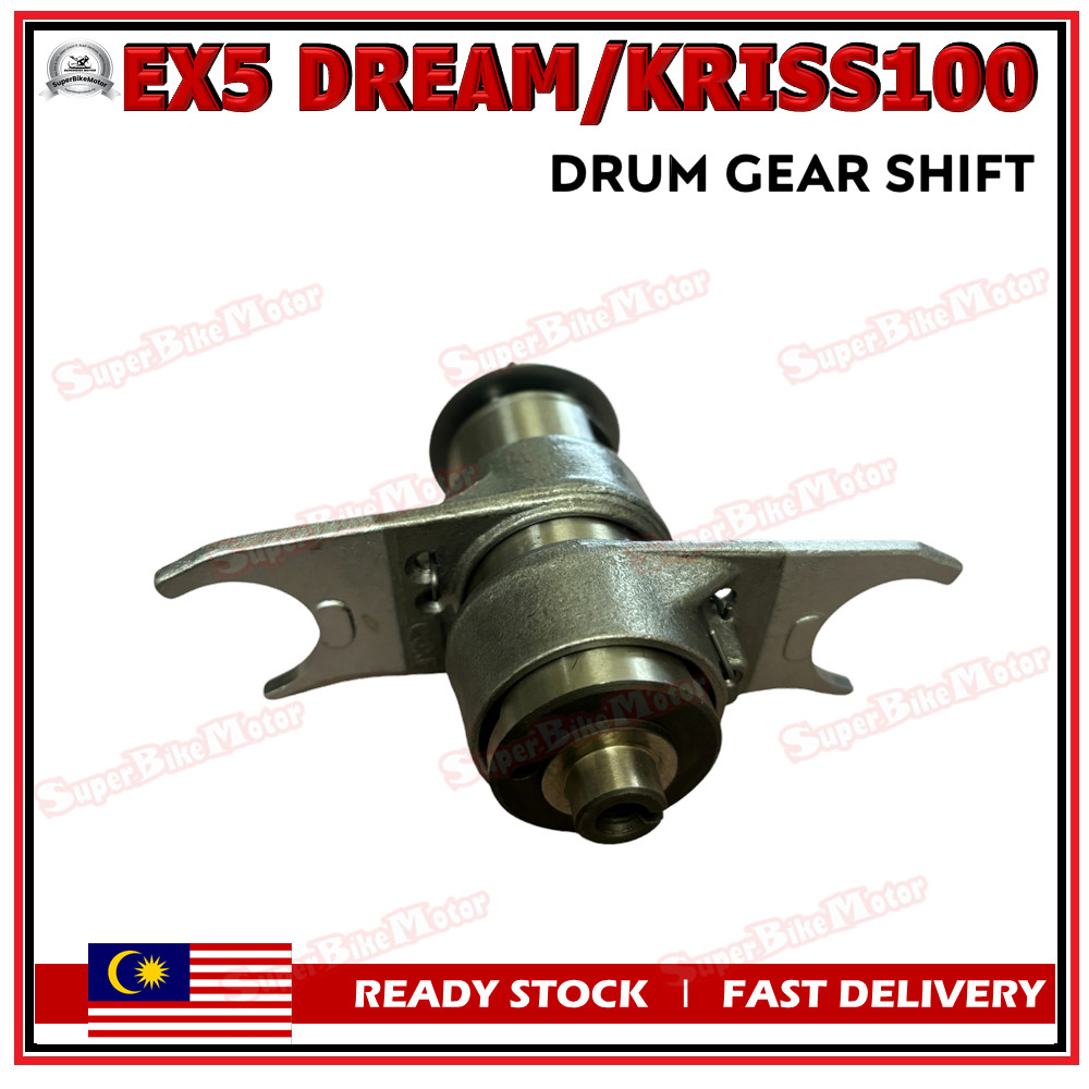 HONDA EX5 DREAM MODENAS KRISS 100 Drum Gear Shift Gear Box Gearshift Drum Ketam Gear OEM Quality