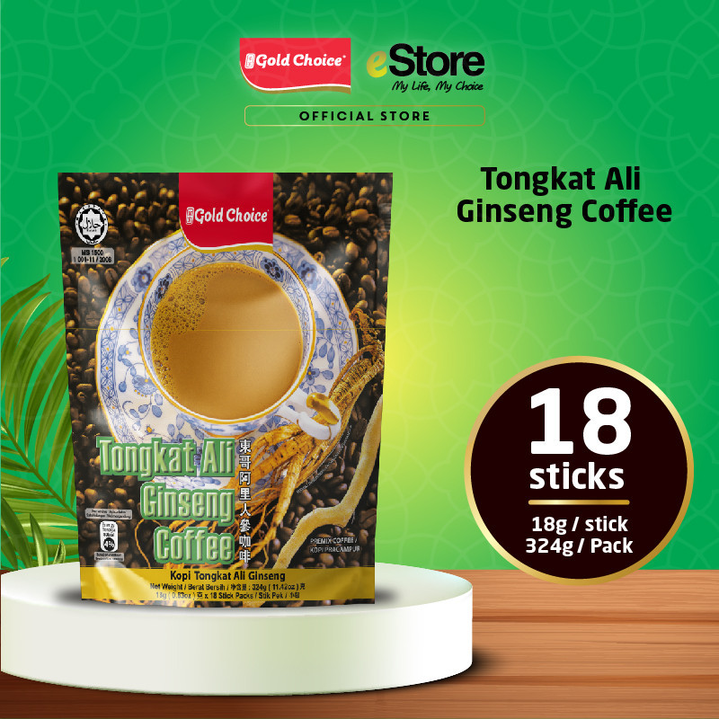 Gold Choice Tongkat Ali Ginseng Coffee (18g x 18's)