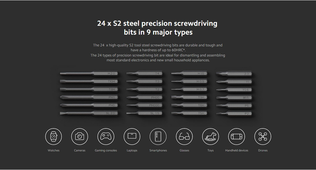 Electric precision screwdriver kit 2 torque control screwdriver electrical screwdriver steel bits chargable screwdriver