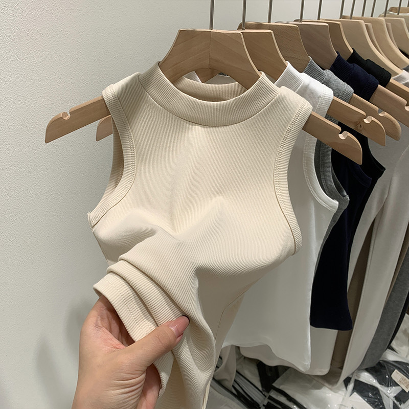 83608 High-End Feeling Super Nice Sleeveless I-Shaped Vest