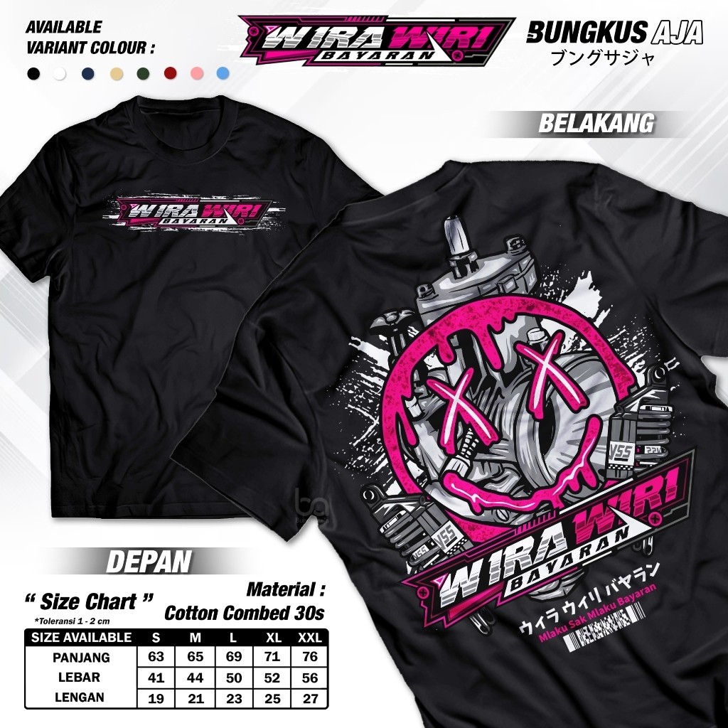 Kaos Pilot Darat Wira Wiri Bayaran - Baju Kata Kata Racing Driver Muda Sopir Pekerja Keras Pejuang Rupiah
