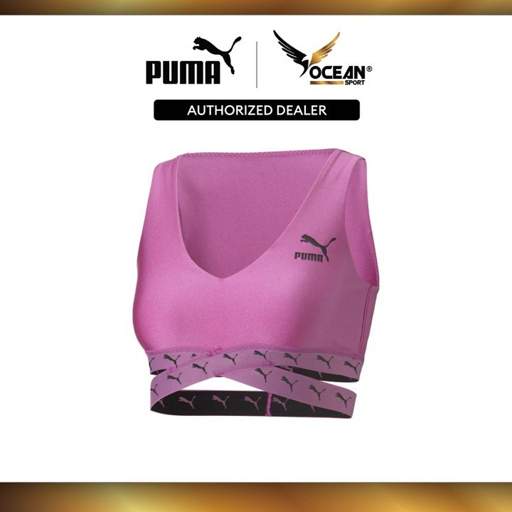PUMA Women's Dare to Cropped Top Shirt (Pink) 53563550