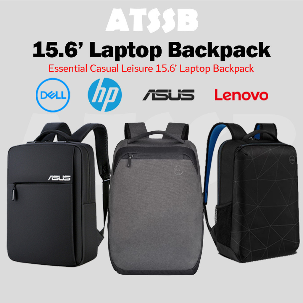 ATSSB New Essential 15.6 Inch Laptop Backpack Travel Beg Laptop Sling bag Water Resistance Dell HP business laptop bag