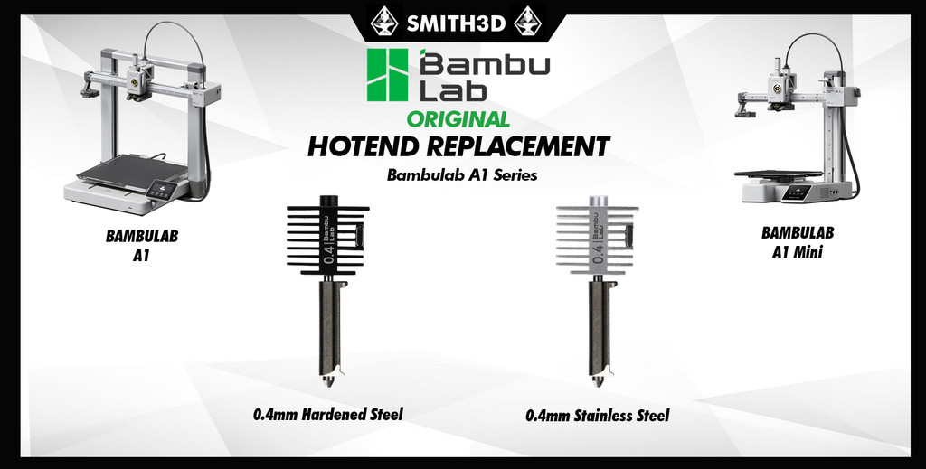 Bambulab hotend for a1 / a1 mini, bambulab a1 series original hotend replacement sparepart, 3d printer bambulab hotend