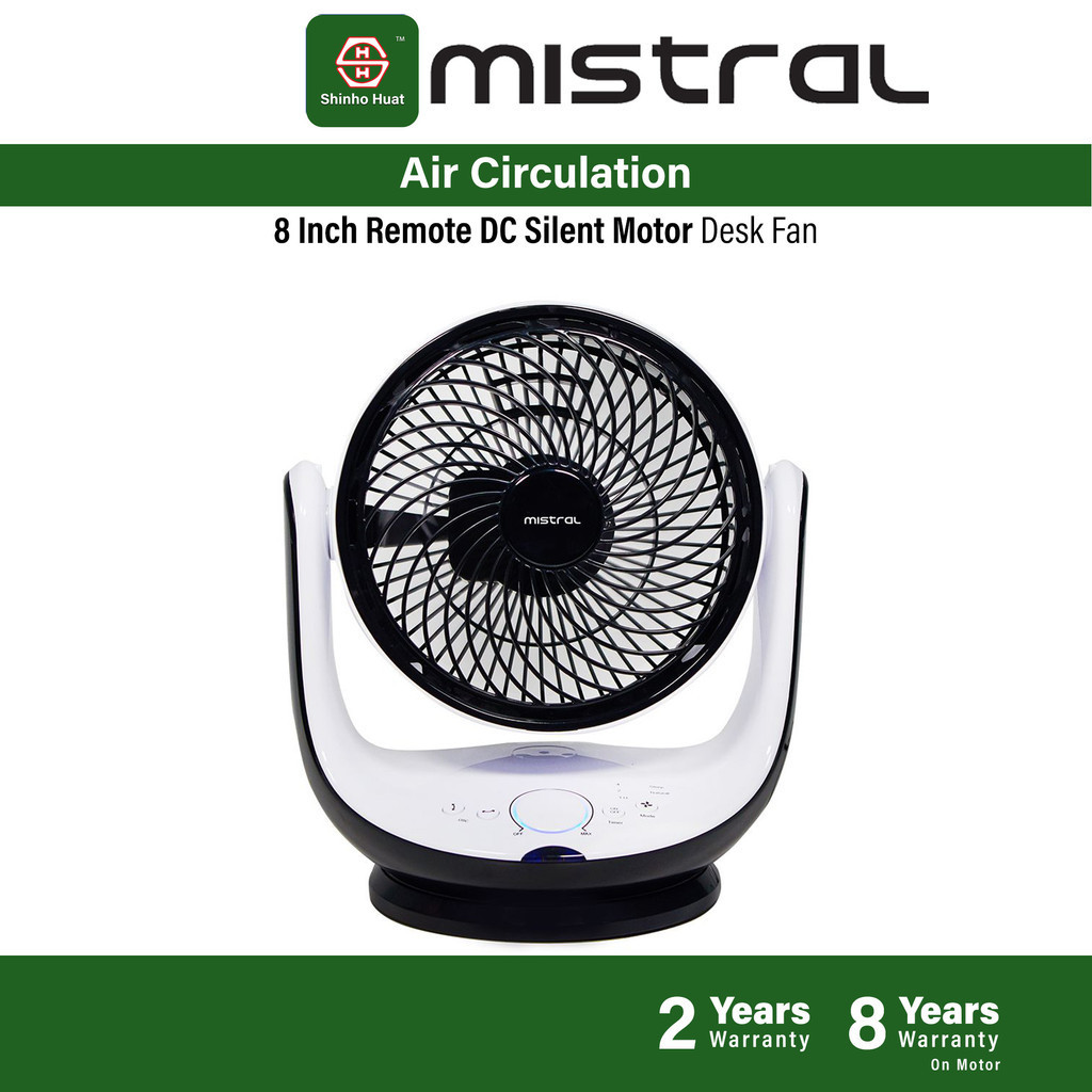 Mistral Silent DC Motor Air Circulator Fan / Table Fan / Oscillation Fan MTF-D5070 / MTFD5070 MAIRA