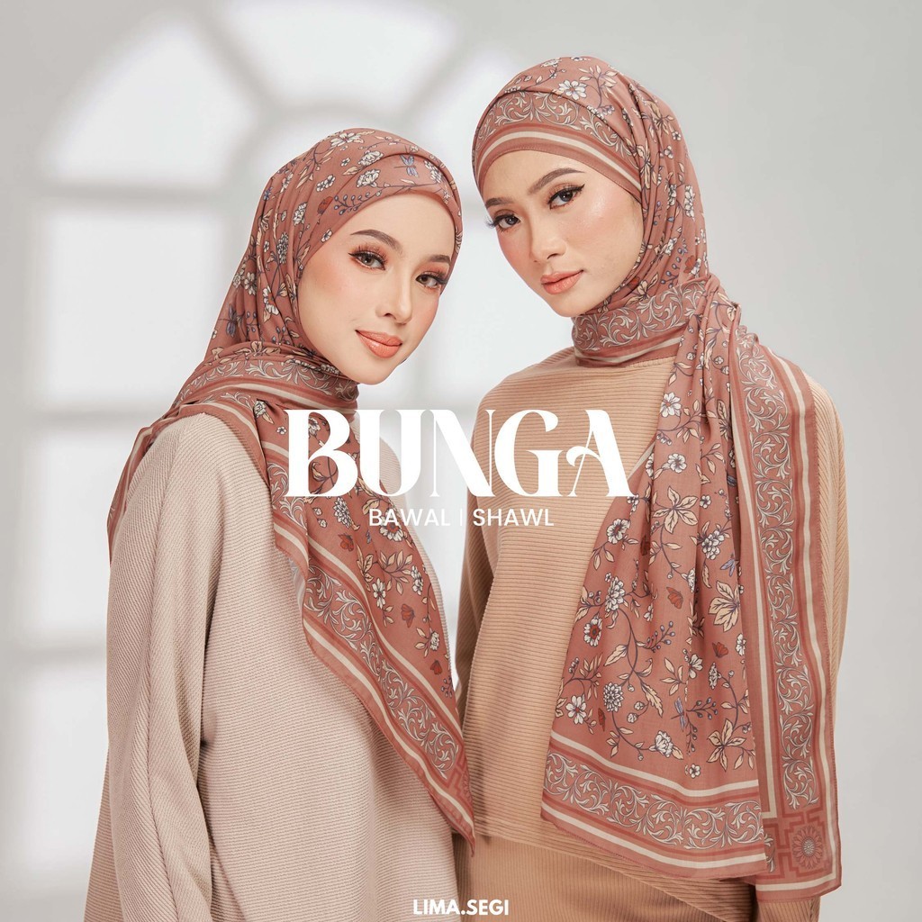 Bunga by Lima Segi - Bawal & Shawl Cotton Voile
