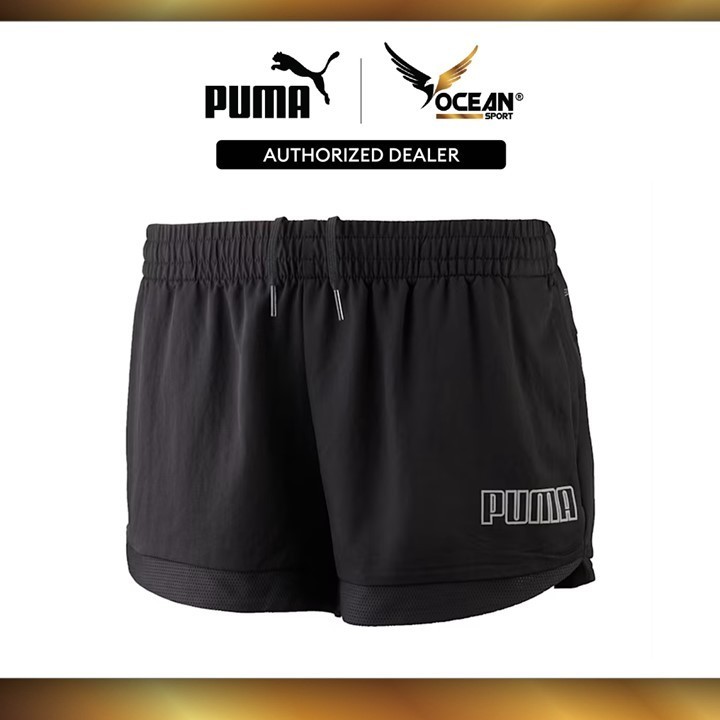 PUMA Women's Active ESS Shorts Poly W Short Pants (Black) 84718301