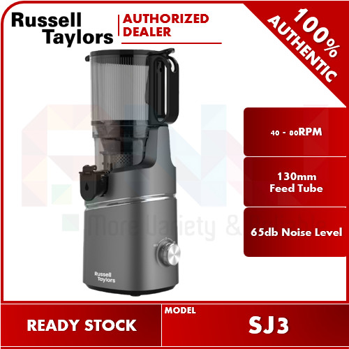 Russell Taylors 130mm Wide Feeding Masticating Cold Press Slow Juicer SJ3