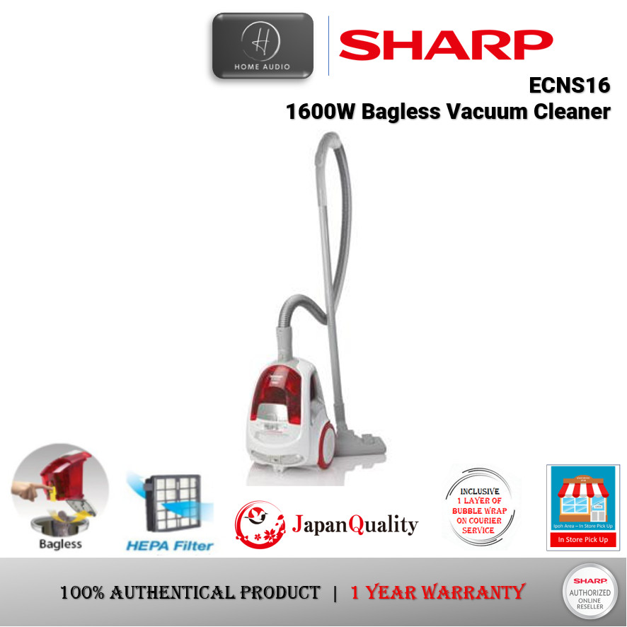 Sharp Vacuum Cleaner Bagless 1600W  Vacuum Cleaner - ECNS16