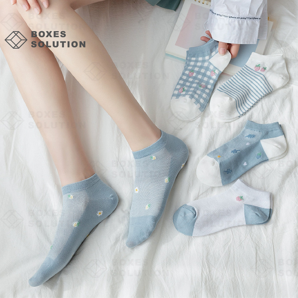VBS « » Cute Cartoon Unique Design Ankle Socks Girls Women Cotton Sock Sneakers Shoes Stoking 袜子