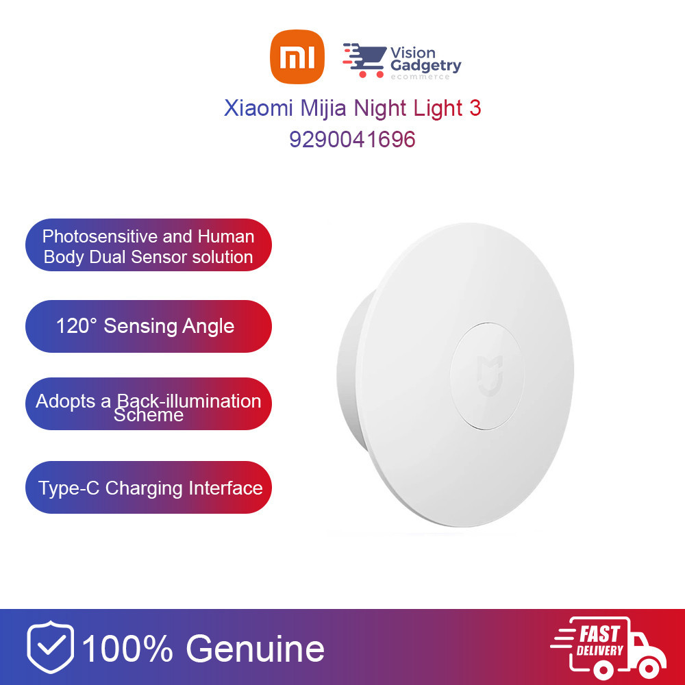 Xiaomi Mijia Night Light 3 IR Motion Sensor (Lampu Tidur Pintar Sensor)