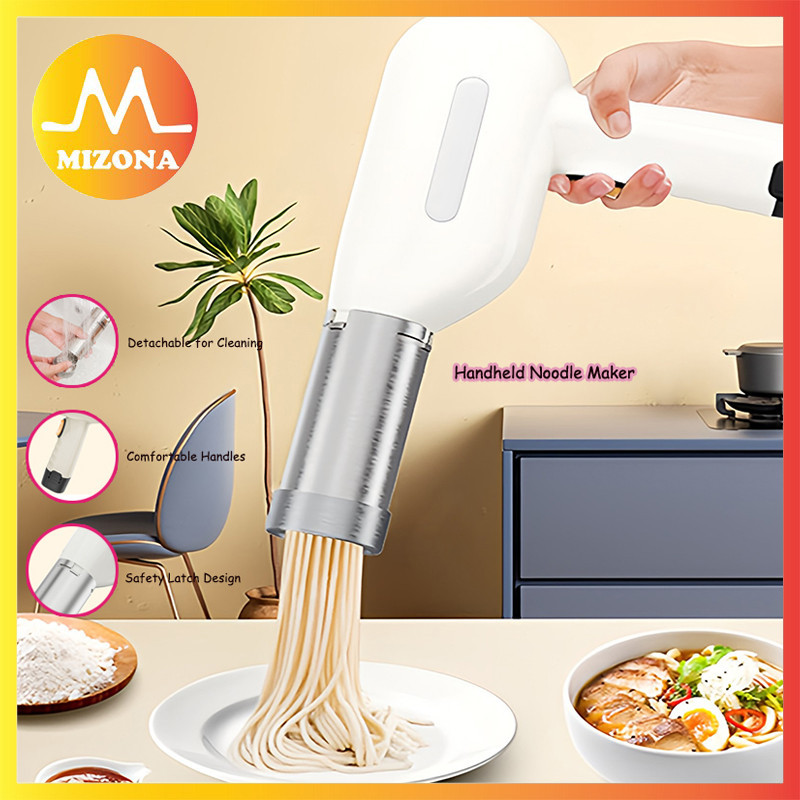 Mizona Household Kitchen Noodle Mini Pasta Maker Wireless Handheld Noodle Machine Portable Fully Automatic