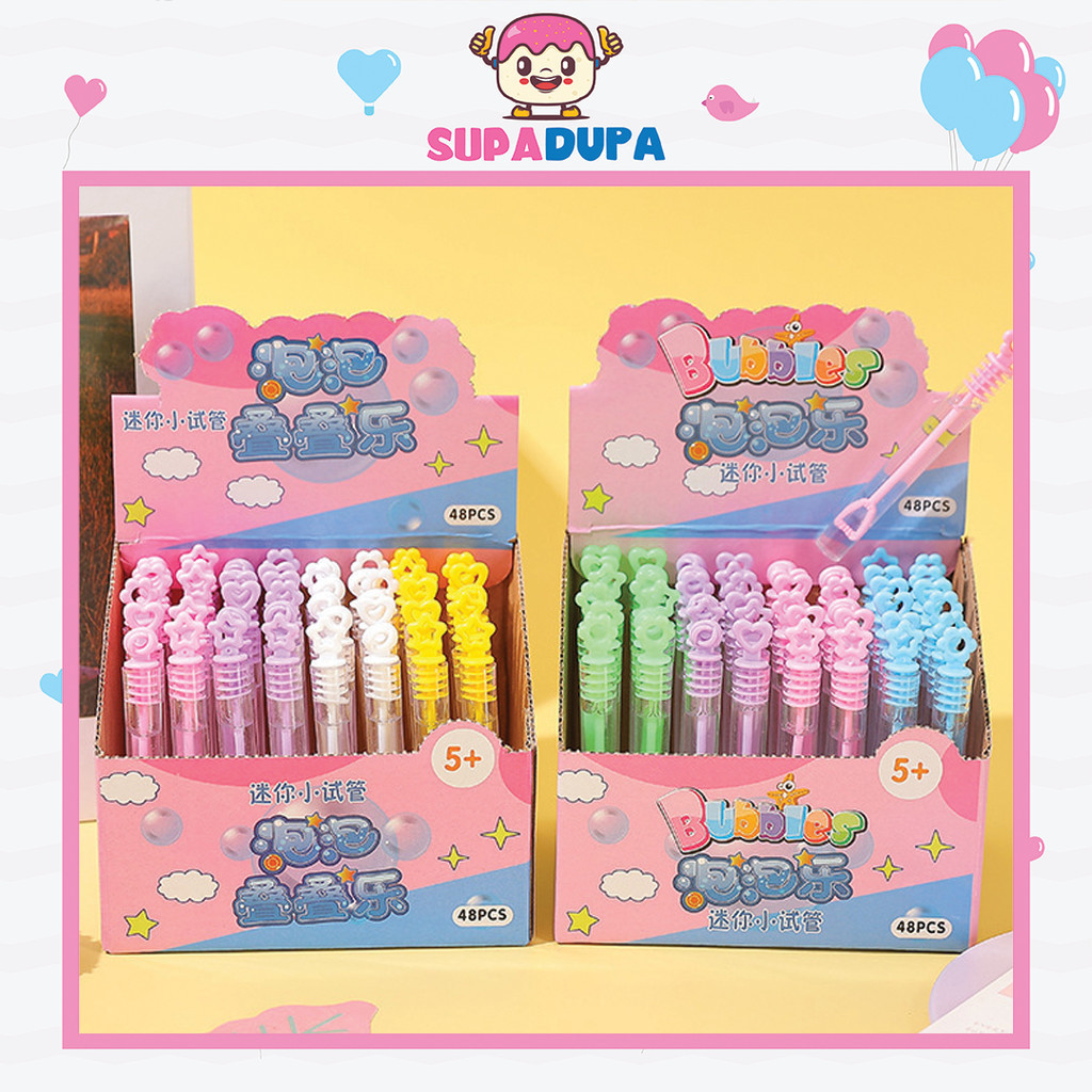 Portable Mini Bubble Stick Kids Test Tube Children's Blow Bubble Water Toy Kids Educational Toys Children Outdoor Games