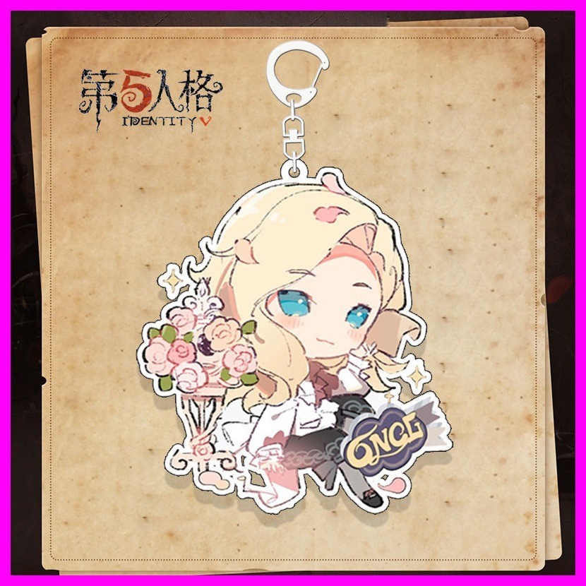 Keychain Identity V Joker Tracy Reznik Lucky Guy Michiko Game Fifth Personality Merchandise Gardener Air Force Sacrificial Anime Keychain Two-Dimensional Pendant Pendant Holiday Gift