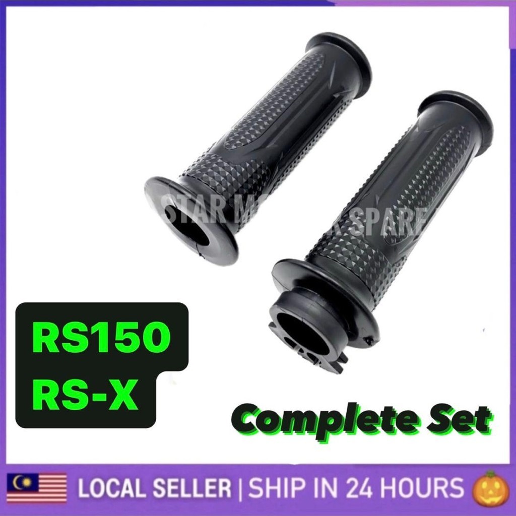 HONDA RS150 HANDLE GRIP WITH THROTTLE PIPE RS 150 R RS150R RSX RS-X THROTTLE GRIP THROTLE MINYAK CABLE RS150R SET TUBE