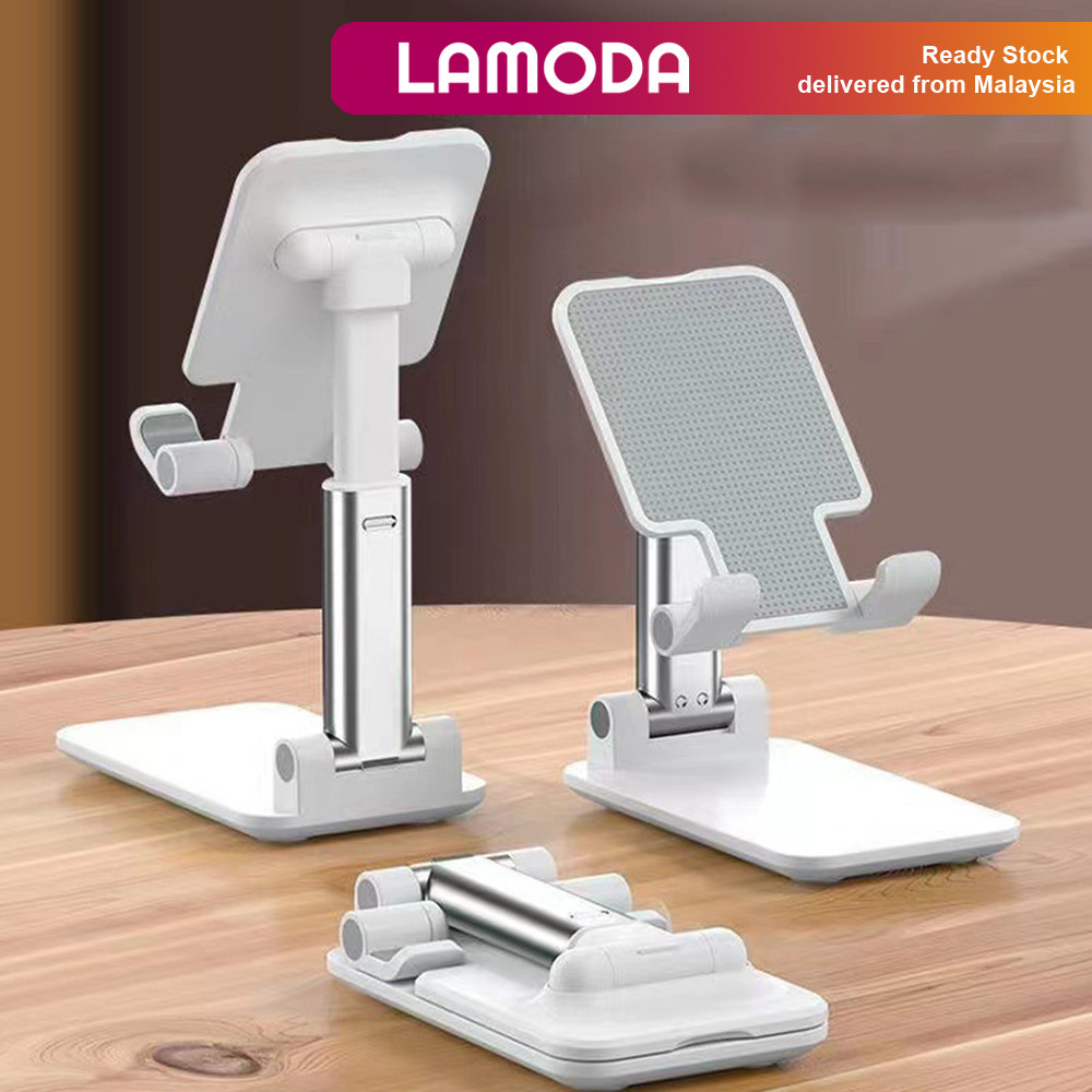 [ONE SIZE][Lamoda]FOLDABLE PHONE STAND Adjustable Height Multiple Angle Desktop Tablet Holder Extendable Anti Slip