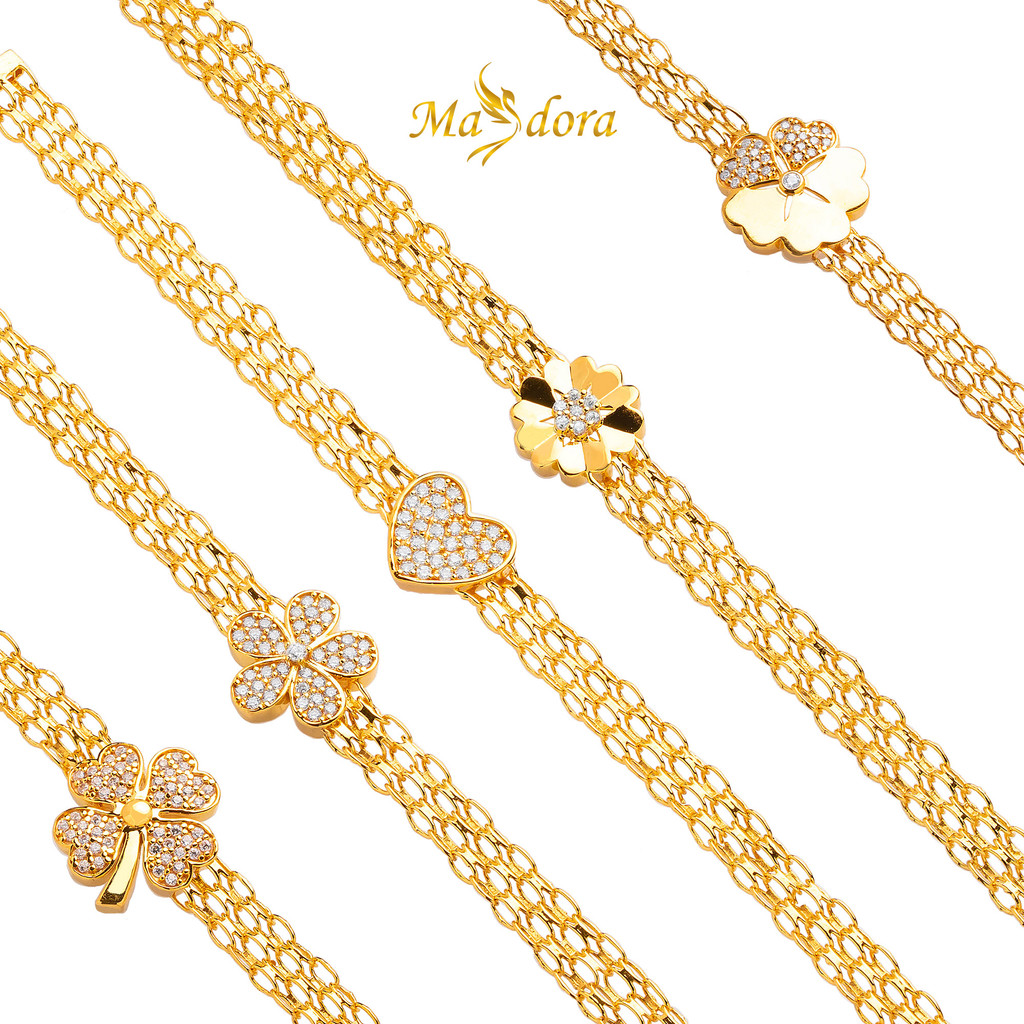 MASDORA 916 Gold Bracelet Rantai Tangan Emas ~ Crocheted Edition (EMAS 916/22K)