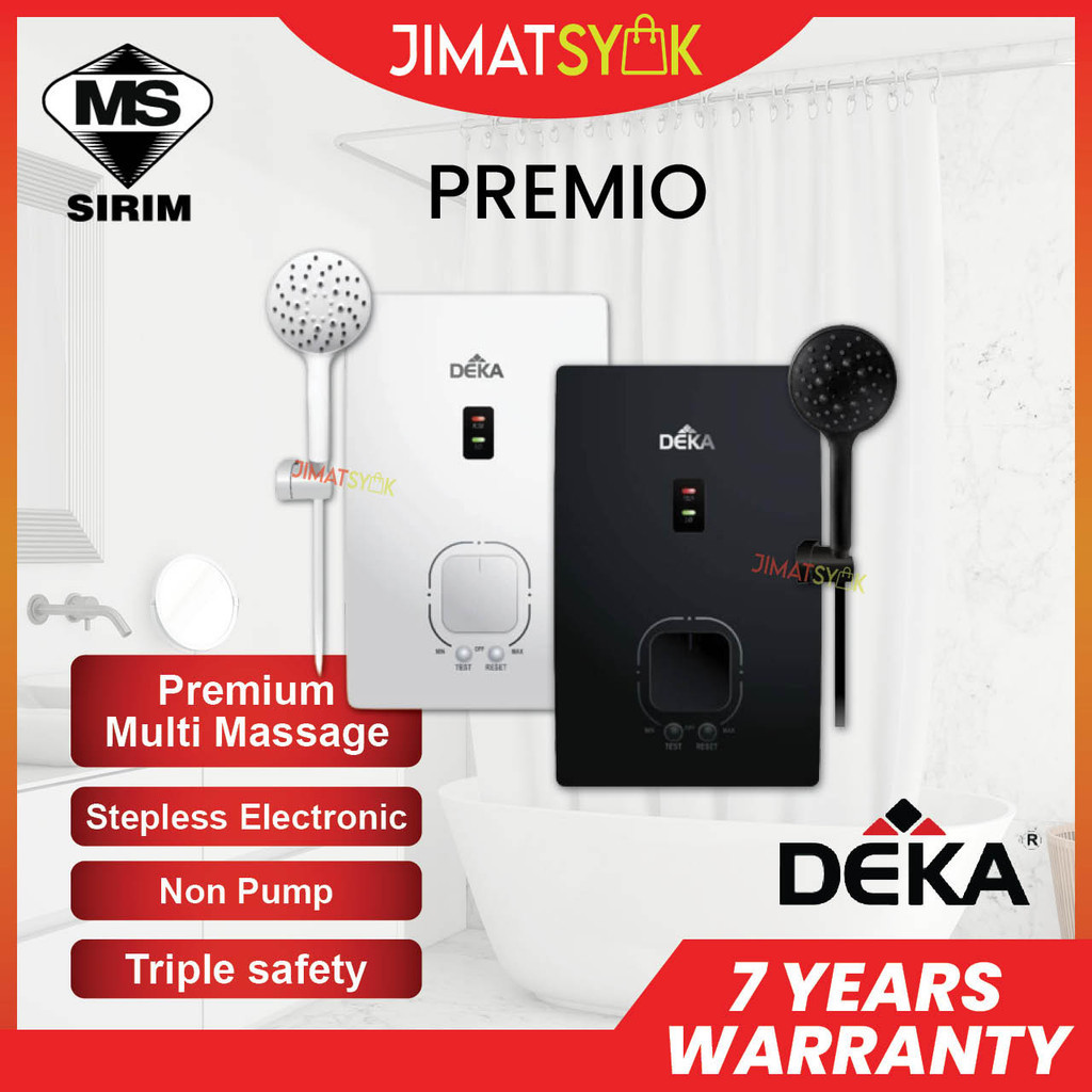 [HOT] Water Heater DEKA PREMIO FANZO Non Pump Without Pump Shower Water Heater Heater Shower Pemanas Air Mandi 高安全性热水器