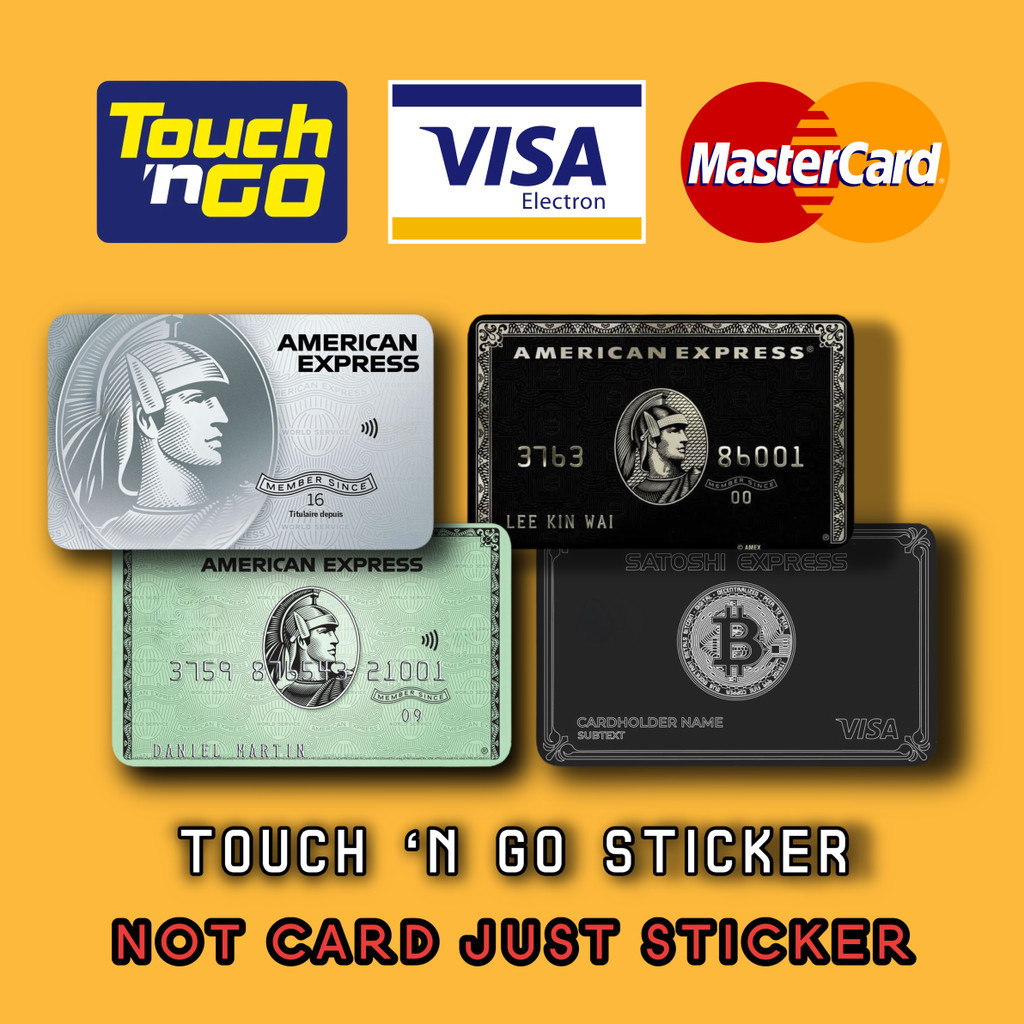 Crypto Series Touch n Go Card Sticker Cover TNG / MASTER / VISA / CREDIT/ DEBIT CARD Printing DIY Film