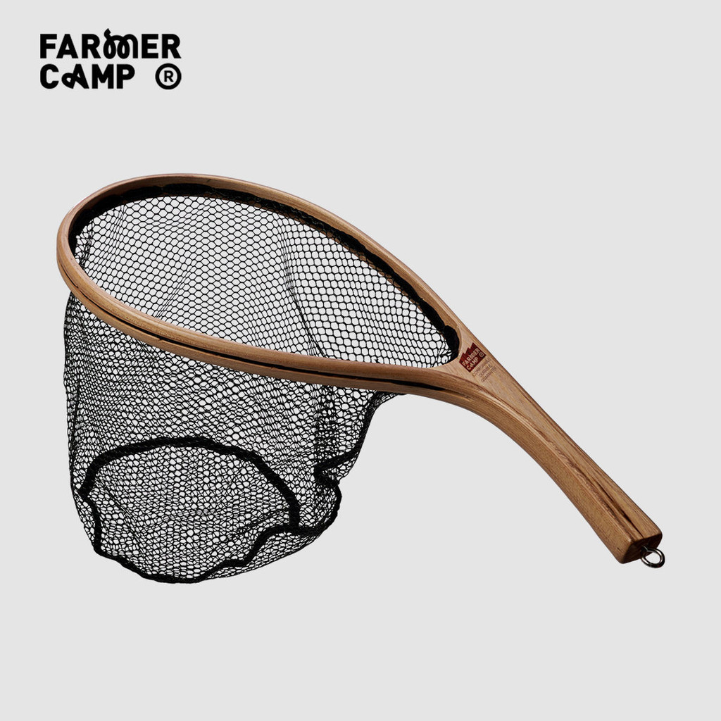 Farmer Camp Retro Fishing Lure Stream Flying Fishing Micro Fishing Net Dip Net Elm Quick-Drying Fishing Gear Fishing Net