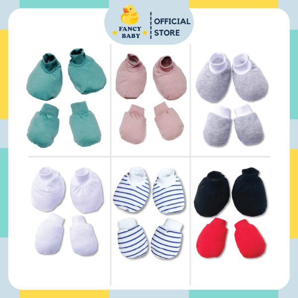 [Fancy Baby] [READY STOCK] Unisex Infant Newborn Baby Mittens Booties Set [Bayi Sarung Tangan dan Kaki]