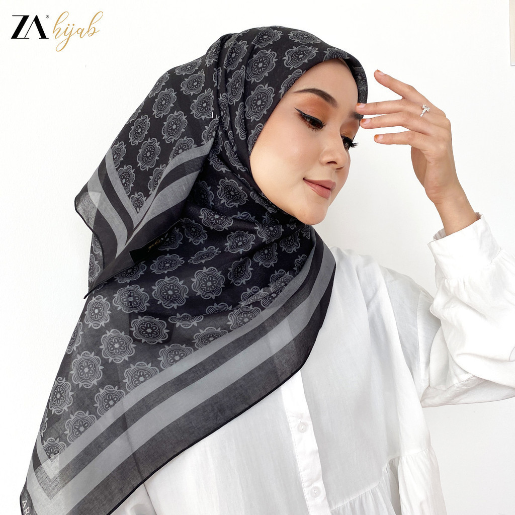 ZOE ARISAH BIDANG 45 PRINTED TUDUNG BAWAL SCARF Cotton Voile Hijab Bercorak Muslimah 2026 Collection Terbaru ZOE ARISSA