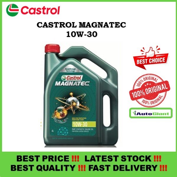 Castrol MAGNATEC 10W-30 SN for Petrol and Diesel Vehicles (4L) (100% ORIGINAL)