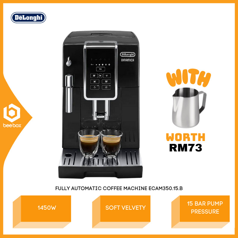 DeLonghi Dinamica ECAM350.15.B Fully Automatic Espresso Coffee Machine (Bean) ECAM35015B