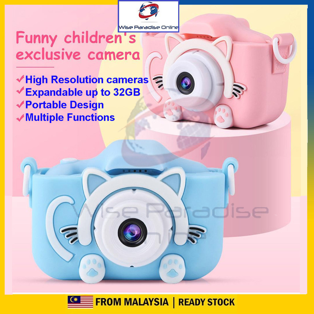 Camera Kids Digital Mini Camera Toy for Kids Kamera Budak HD Children Video Recording Photography (KIDS CAMERA)